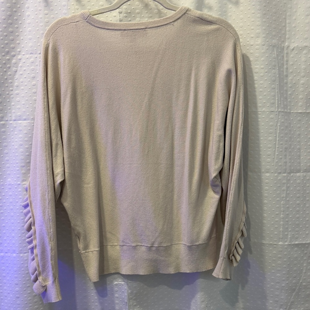 Philosophy Cream Ruffle Sweater - Picture 2 of 2